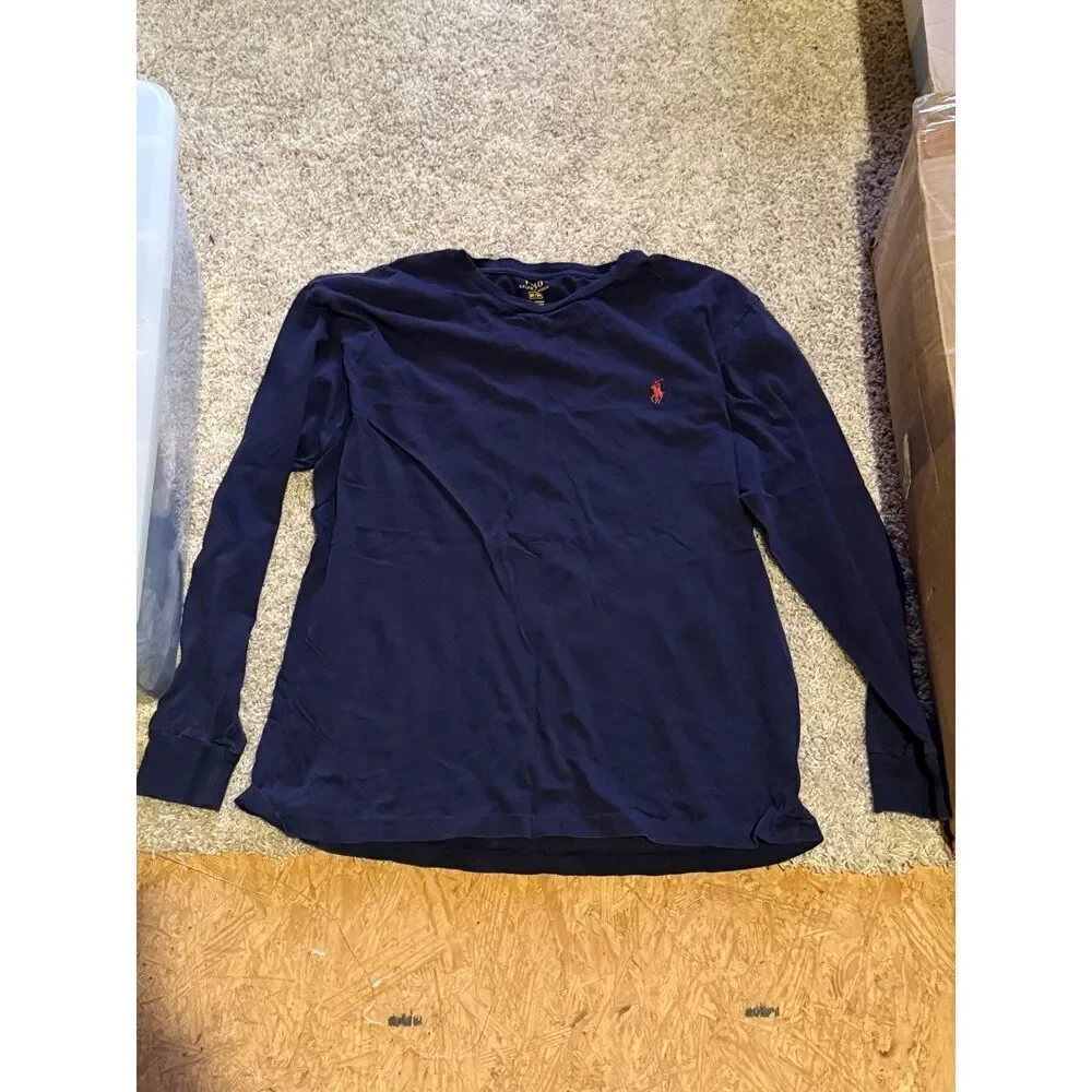Polo Ralph Lauren Men’s Navy Blue Long Sleeve Size M